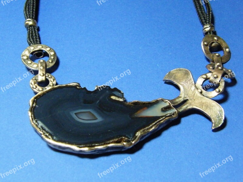 Jewel Bronze Necklace Agate Own