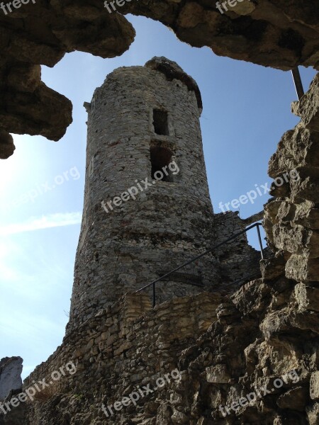 Ogrodzieniec Poland Castle Monument Towers