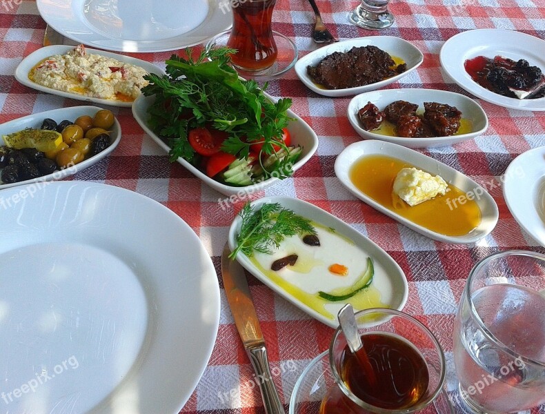 Food Meal Breakfast Turkish Free Photos