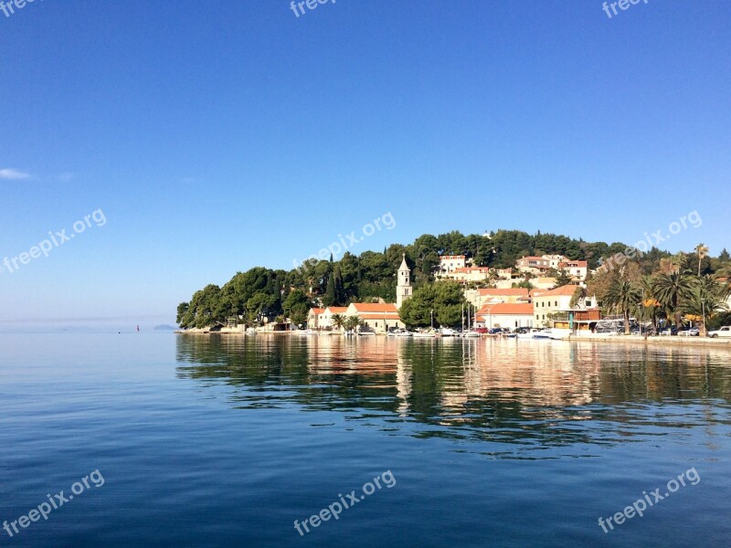 Cavtat Croatia Sea Adriatic Sea Nature