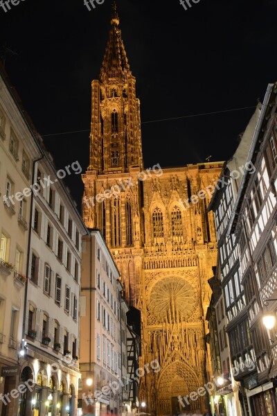 Strasbourg Cathedral Alsace Heritage Free Photos