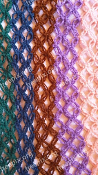 Cotton Colorful Tissue Knit Decoration