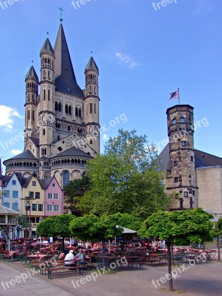 Cologne Church Beer Garden Germany Places Of Interest