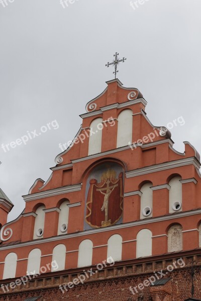 Vilnius Lithuania Eastern Europe Facade Historic Center