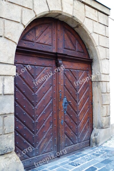 Old Gateway City Door Wood