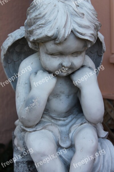 Angel Cherub Statue Angel Wings Religion