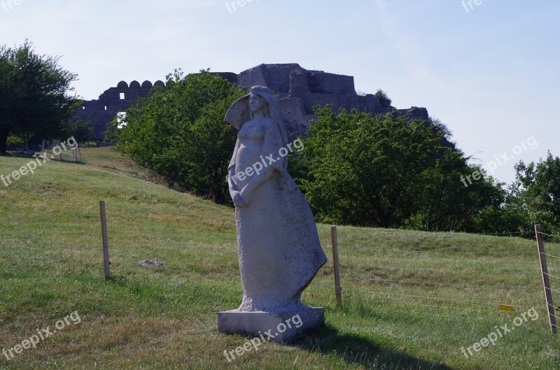 Devin Bratislava Slovakia Castle The Statue Of