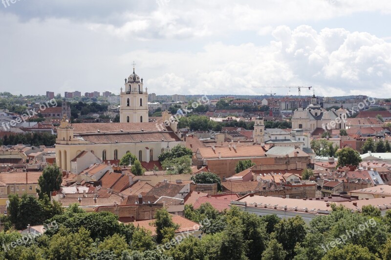 Vilnius Lithuania Eastern Europe Facade Historic Center