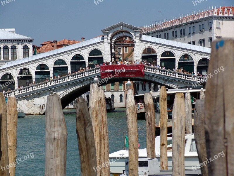 Venice Bridge Canale Grande Channel Italy