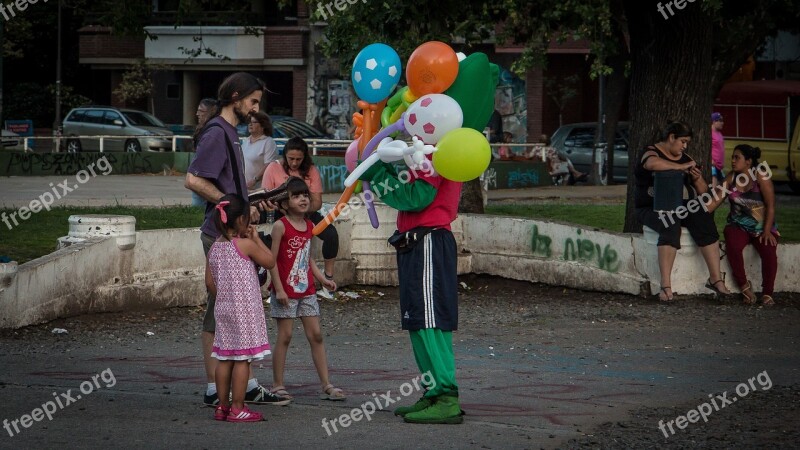 Plaza Balls Man Selling Snowman