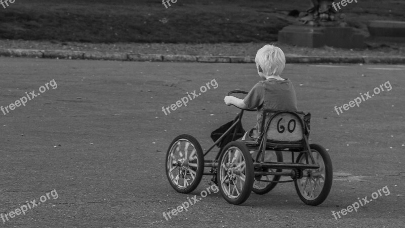 Karting Child Playing Plaza Joy Of Life