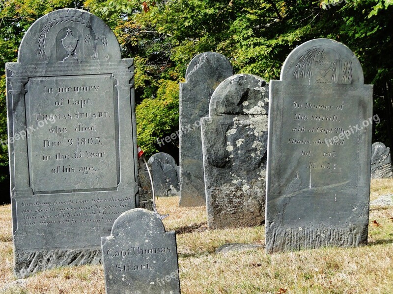 Cemetery Headstones Graveyard Graves Tombstone