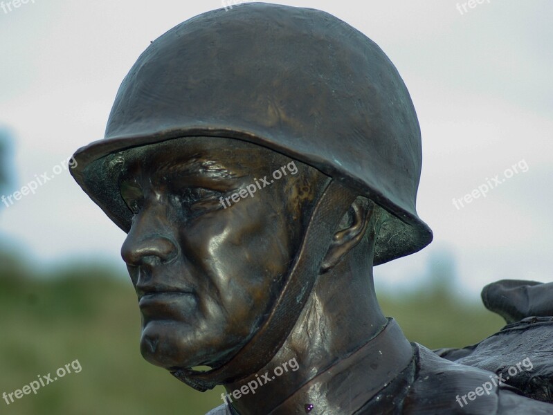 Normandy Soldier Helmet Landing Free Photos