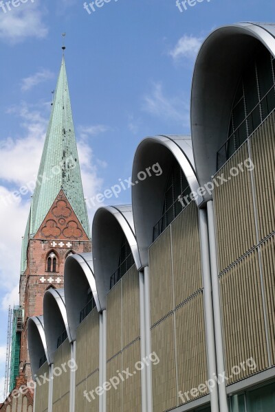 Architecture Lübeck Ingenhoven Building Pedestrian Zone