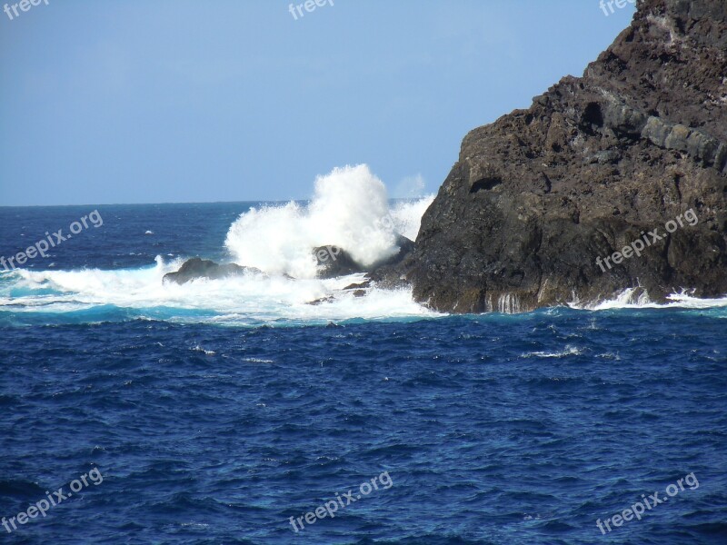 Ocean Espane Tenerife Sea Rock