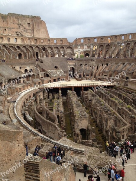 Roman Coleseum Ancient Free Photos