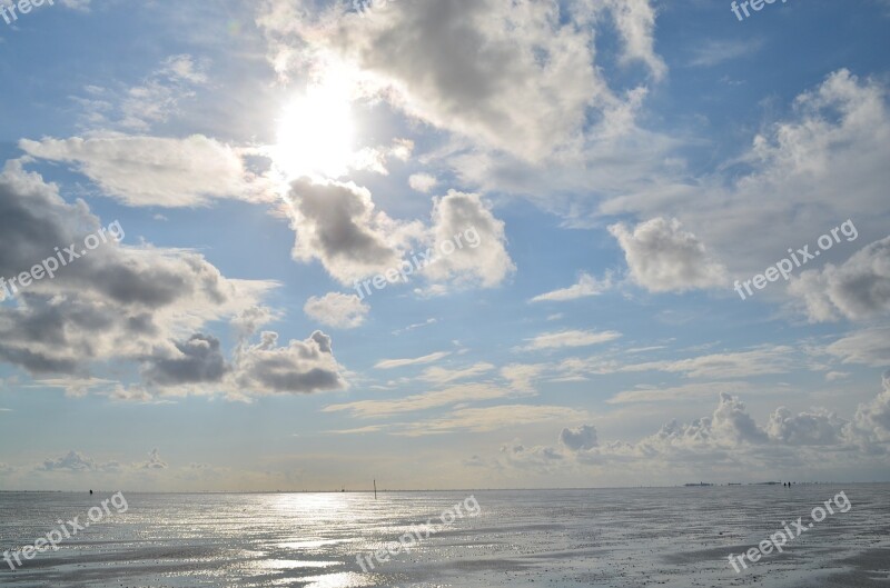 Wadden Sea North Sea Watts Beach Coast