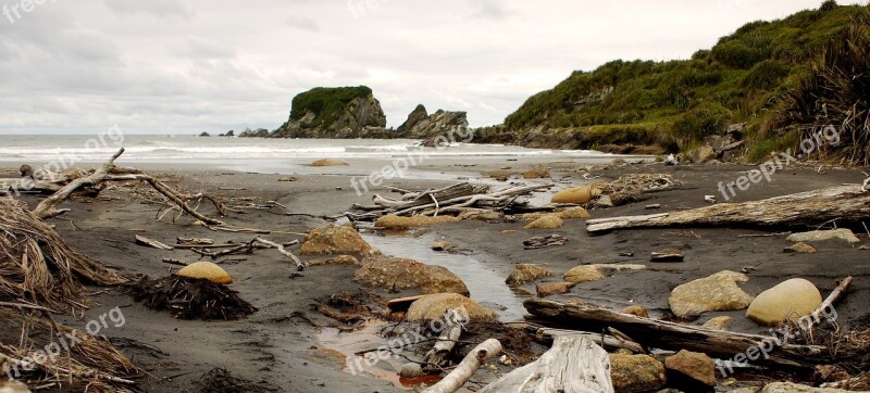 Seascape Driftwood Sea Landscape Water