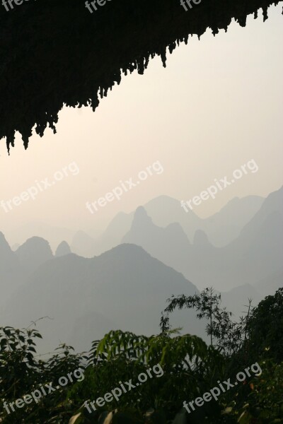 Mountains Landscape Fog Smog Landscapes