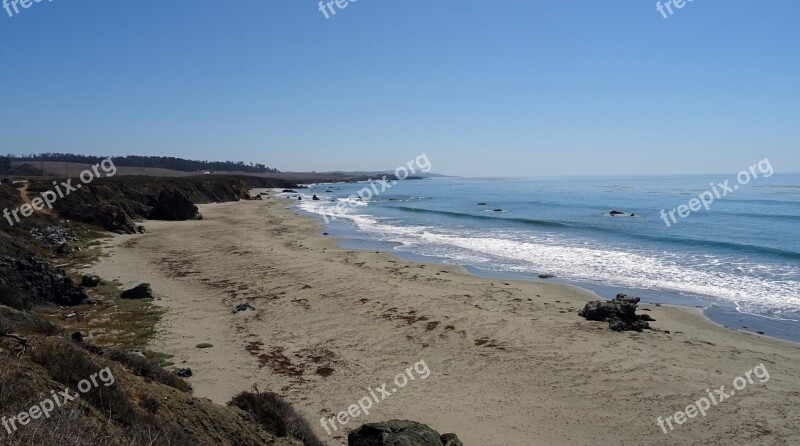 Sea Ocean Pacific Coast Beach