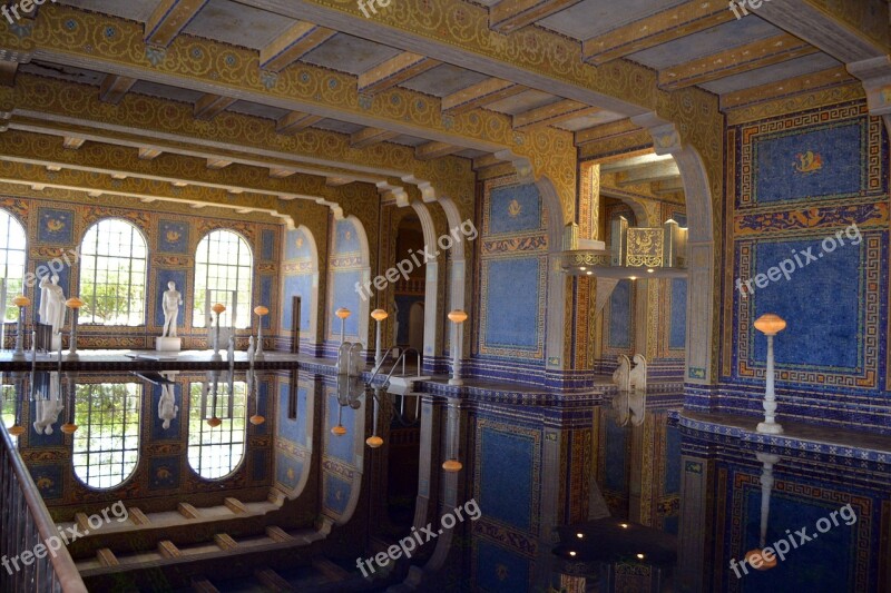 Swimming Pool Pool Indoor Hearst Castle Castle