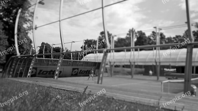 Tennis Clay Court Landscape Outdoor Sky