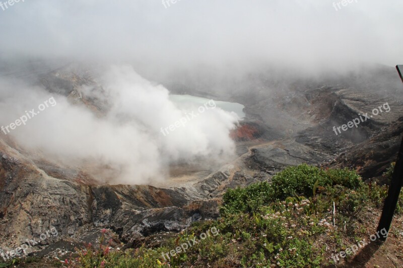 Costa Rica Volcano Rainforest Free Photos