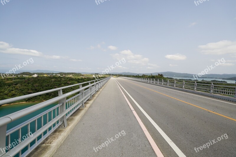 Road Bridge Summer Travel Highway