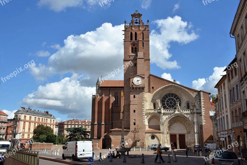 Toulouse Cathedral Saint Etienne Place Free Photos