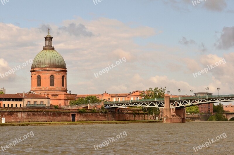 Toulouse Pont Saint Pierre Garonne Dome Hospital Grave Free Photos