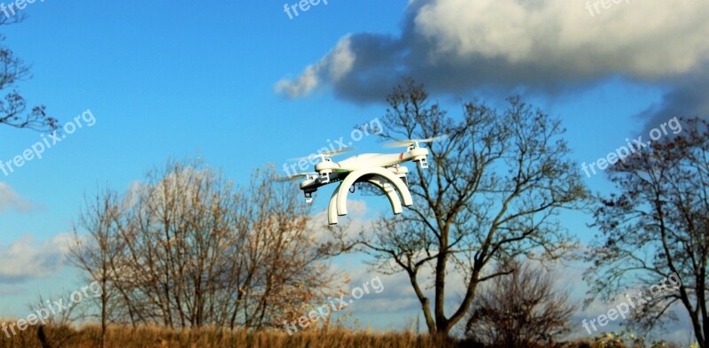 Drone Flight Flying Rotor Aircraft