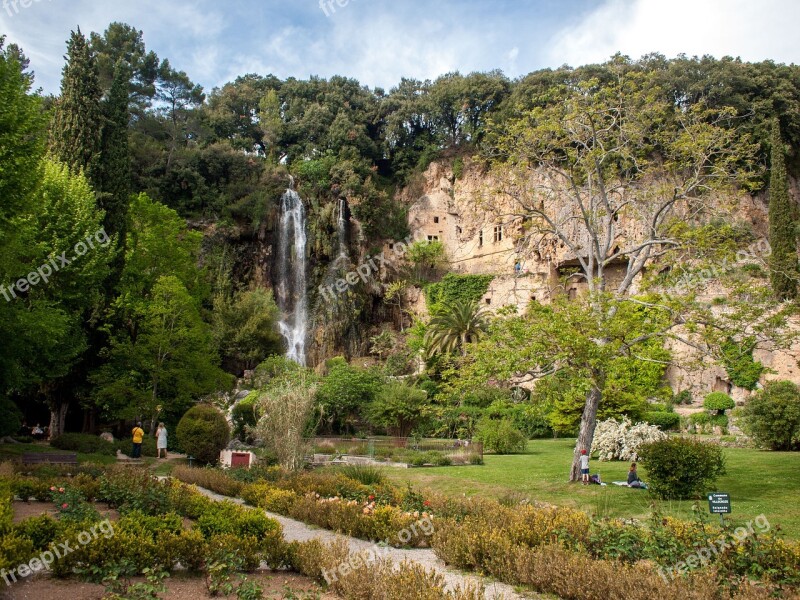 Park Waterfall France Nature Bach