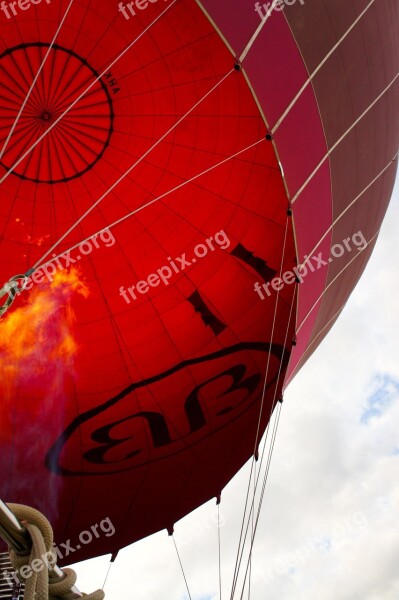 Hot Air Balloon Ride Balloon Fire Bagan Myanmar