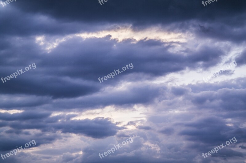 Sky Clouds Storm Fickle Weather