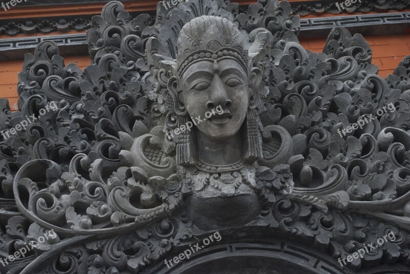 Bali Sculpture Culture Indonesia Craft