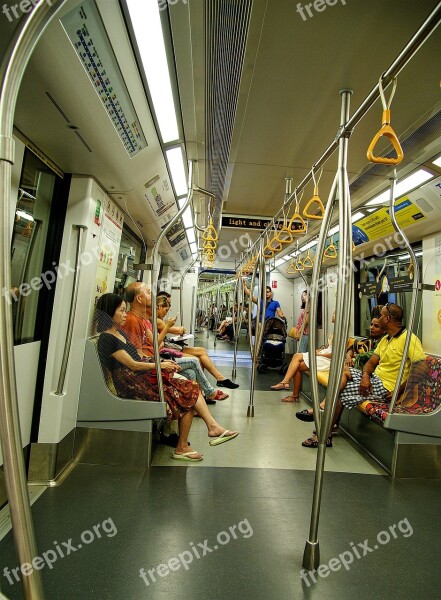 Mrt Singapore Train Transport City