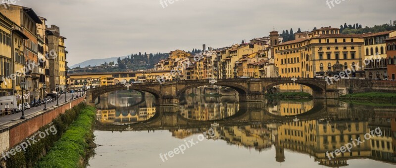 Florence Italy Arno River Europe Italian