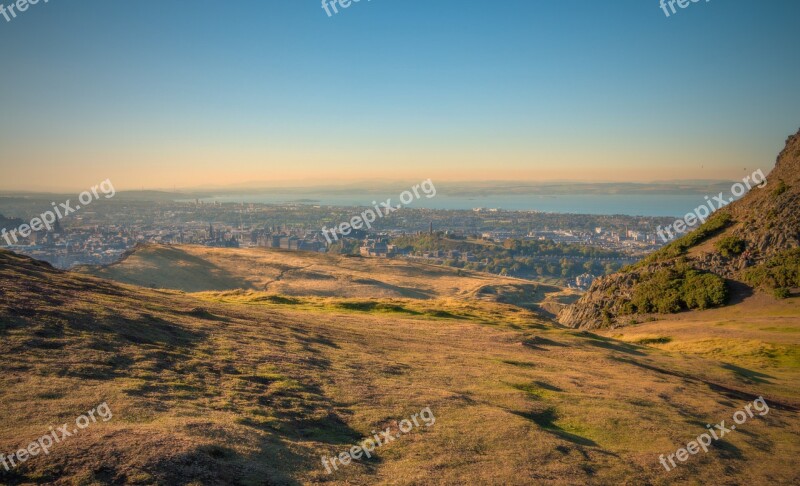 Edinburgh Arthur's Seat Scotland Highlands Mountain