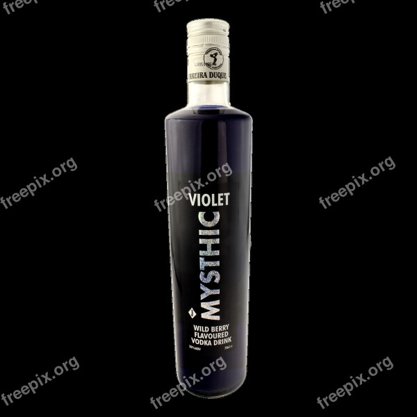 Violet Vodka Violet Bottle Drink Alcoholic