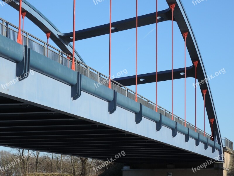 Bridge Construction Steel Metal Rods Free Photos