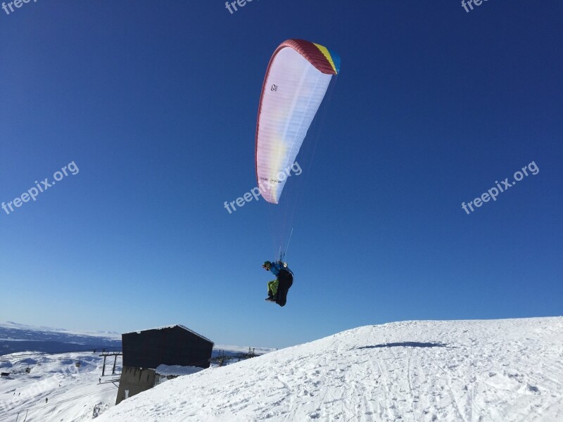 Are Paragliding Fells Sports Snow