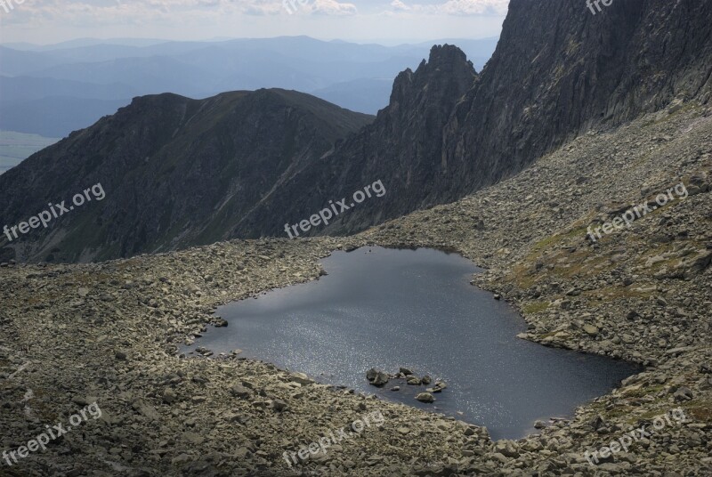 Tatry Bystre Sedlo Slovakia Mountains Vistas