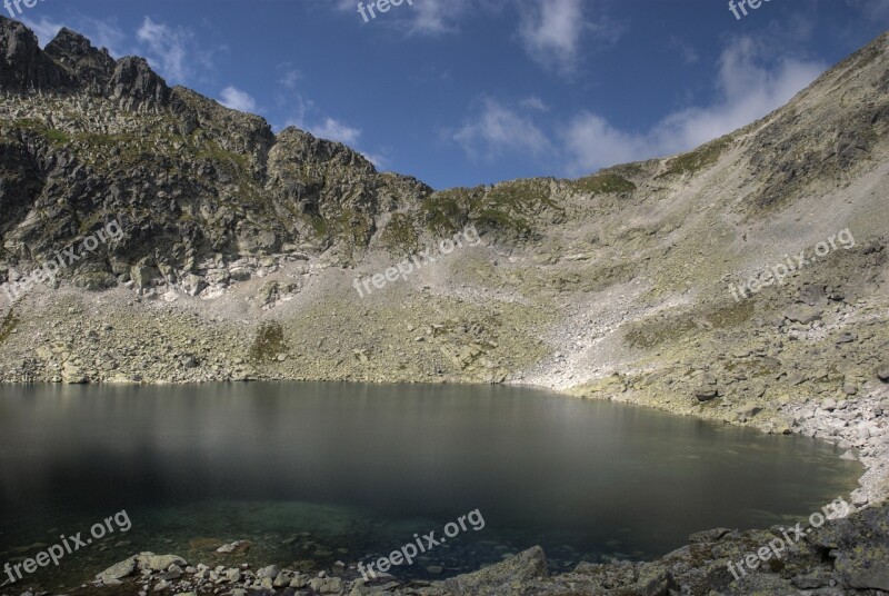 Tatry Bystre Sedlo Slovakia Mountains Vistas