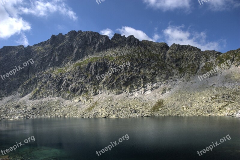 Tatry Bystre Sedlo Slovakia Mountains Vistas