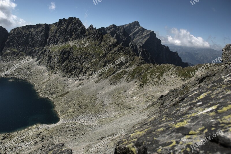 Tatry Bystre Sedlo Slovakia Mountains Vistas