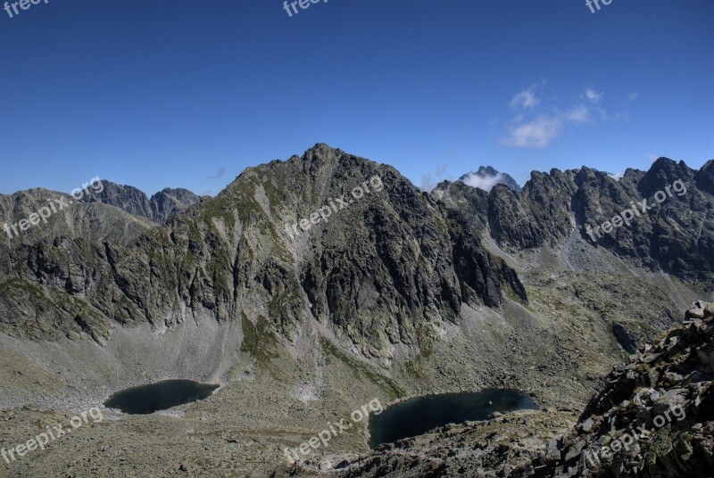 Tatry Bystre Sedlo Slovakia Mountains Vistas