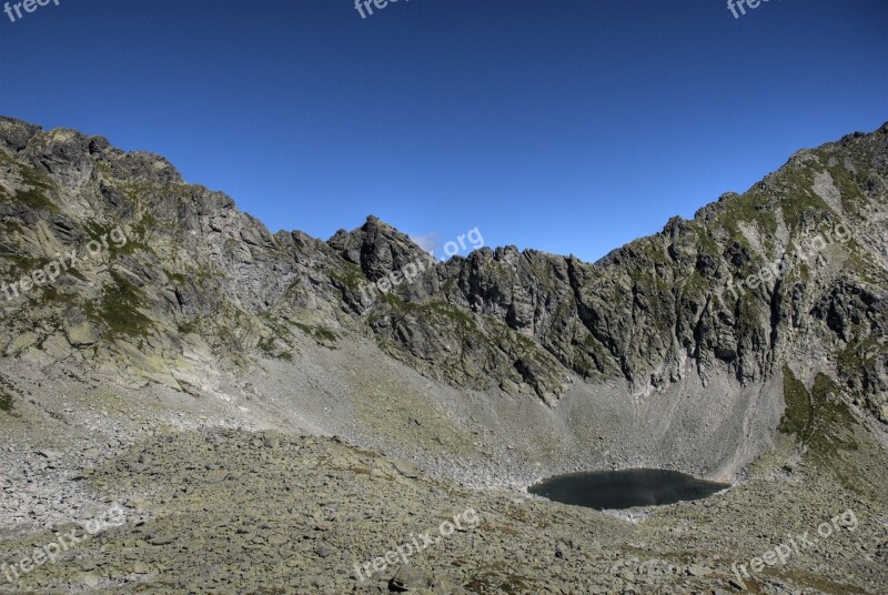 Tatry Bystre Sedlo Slovakia Mountains Vistas