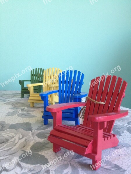 Adirondack Chairs Red Chair Blue Chair Yellow Chair Green Chair