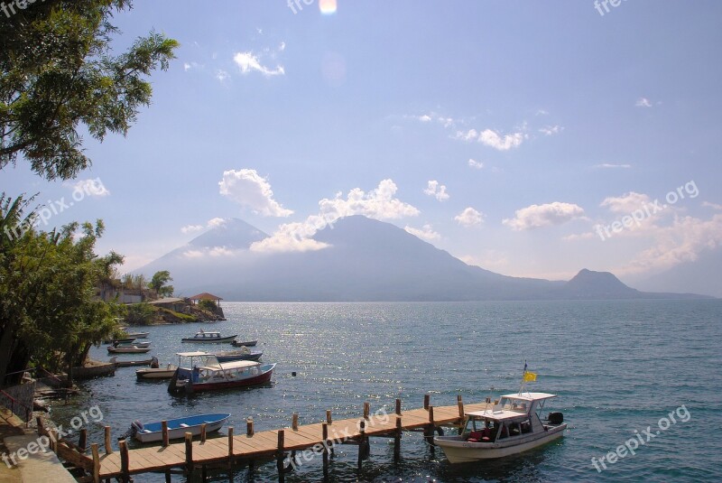 Guatemala San-pedro Lake Atitlan Pier