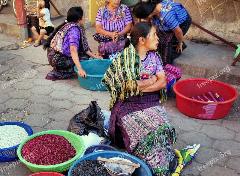 Guatemala Chichicastenango Market Peasant Saleswoman